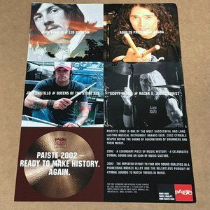 John Bonham / Joey Castillo / Scott Travis - PAISTE CYMBALS - Print Ad